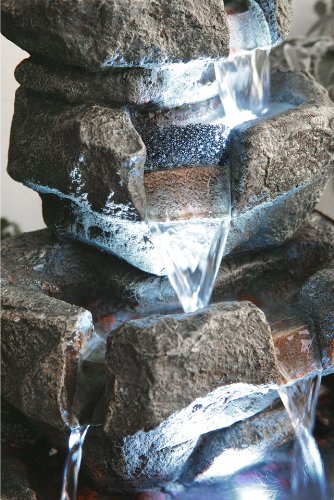 Zimmerbrunnen „Shubunkin Spills“ mit LED-Beleuchtung 36cm - 2