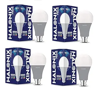 Halonix Radar Motion Sensor LED Bulb 10W(Auto ON Auto Off) (Pack of 4 Pieces)