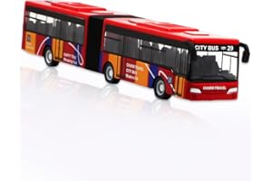 DANBGHYUO Bus Spielzeug,Doppelter Festivalbus,Legierung Bus Modell,Big Pull Back Spielzeugautos,für Freunde und Kinder, Lernspiel, Geburtstagsparty-Geschenk，18.5 * 2.5 * 3CM