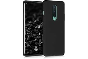kwmobile Carcasa Compatible con OnePlus 8 (2020) Funda - Case TPU y Silicona antigolpes - Apto Carga inalámbrica - Negro