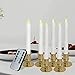 Produktbild prokth mit Sensor Fenster Elektrische Kerzen, 6pcs LED Akku Taper Kerzen Lampe mit Timer Kerze Light Kerze Swing Bar Flicker Warm Flame