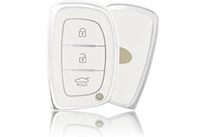 OFFCURVE Funda Llaves Coche Carcasa Llave, Funda Mando Coche Carcasa Mando Apta para Hyundai i20 i30 i40 ix25 ix30 ix45 Santa Fe Ioniq Sonata Kona Tucson Elantra Solaris Accent Mistra Nexo Verna Reina