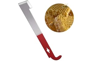 BIAEHIPATE Stainless Beekeeping Scraper Tool J-hook Bee Hive Tool Lifter Beekeeping Equipment Hive Tool for Beekeepers
