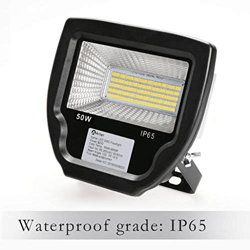 Anten® LED Fluter 50W Außenstrahler Flutlicht Scheinwerfer Baustrahler wasserdicht Kaltweiß - 3