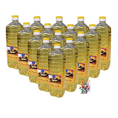 [ 15x 1000ml ] Erdnussöl / Arachide Olie / Peanut Oil + ein kleines Glückspüppchen - Holzpüppchen