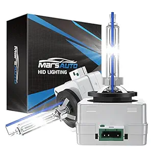 Marsauto D3S HID Bulb 6000K Xenon HID Replacement Bulb Diamond White with a Pair of Gloves for 12V Cars High Low Beam 2Pack