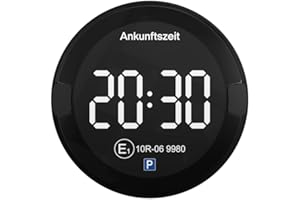 OOONO P-DISC NO2 – elektroniczna tarcza parkingowa z dopuszczeniem do użytku w samochodzie – automatyczna cyfrowa tarcza parkingowa z dopuszczeniem do ruchu drogowego KBA zgodnie z niemieckim prawem o