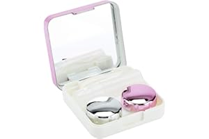 UXSIYA 5 Color Mini Box Container Contact Lens Holder Portable Mini Cute Contact Lens Travel Kit Suitable for Home and Travel