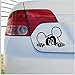 Mickey Mouse-BLACK-Funny Car Sticker Graphic Vinyl Decal Gift New Decor-Window,Bumper,Child,Kids,Minny-Great Christmas Present Gift Gifts-For Any Car VW Citroen Golf Ford BMW-Bodywork Sign-Laptop Present,Micky