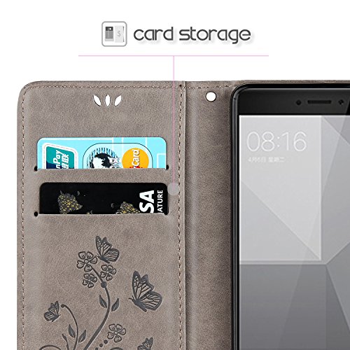 Funda Redmi 4X Shanphone Funda Piel PU para Xiaomi Redmi 4X Carcasa de Estilo Libro en Cuero Con Ranura para Tarjeta Soporte Plegable Cierre Magn tico -Gris reviews Funda Redmi 4X Shanphone Funda Piel PU para Xiaomi Redmi 4X Carcasa de Estilo Libro en Cuero Con Ranura para Tarjeta Soporte Plegable Cierre Magn tico -Gris