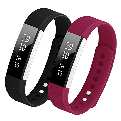 Hanlesi Armband für Fitbit Alta and Fitbit Alta HR, TPU Silikon Einstellbare Ersatz Sport Band für Fitbit Alta and Fitbit Alta HR