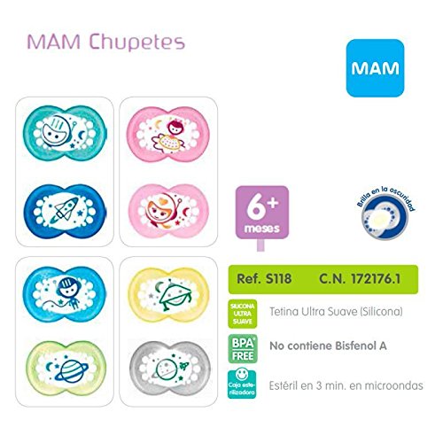Chupete Night Silicona +6 Meses