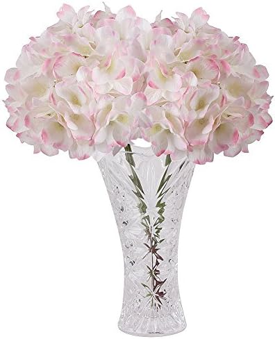 2 Bouquet 42CM/16.5" Artificial Hydrangea,Richera Fabric Artificial flowers Silk Flower Fake Arrangement Room Hydrangea Wedding Hold Flowers