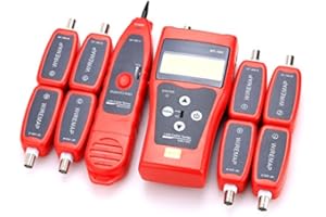 KELUSHI NF-388 Tester per cavi audio coassiali di rete portatile multiuso Traccia Cat6 6E Cat5E Tracker cavo coassiale USB BNC RJ45 RJ11 Tester per cavi di rete Tester per cavi Ethernet Tester per
