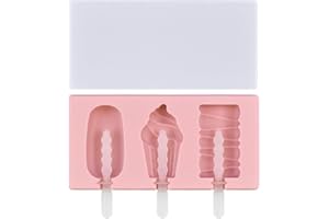TINSELLNS Ice Lolly Moulds with Sticks Lolly Moulds with Lid Cakesicle Moulds Silicone Material Popsicle Mould