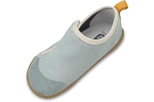 Bobux Kid+ Indie - La Scarpa ideale per interni, traspirante, in cotone biologico e seduta su una suola in gomma super lessibile