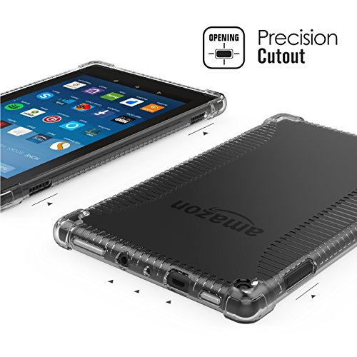 MoKo Hülle für All-New Amazon Fire HD 8 Tablet (7th Generation – 2017 Modell) – Ultra Slim Flexible TPU Kristall Klar Rückseite Schutzhülle Crystal Clear Case Durchsichtig Cover für das neue Fire HD 8, Transparent - 6