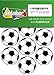 Produktbild 28 Aufkleber, Fußball, Sticker, 50 mm, weiß/schwarz, aus PVC, Folie, bedruckt, selbstklebend, EM, WM, Bundesliga