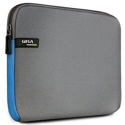 GIZGA 11.6 Zoll Laptop Tasche/ Schutzhülle für 11-11.6 Zoll Notebook Macbook Chromebook Ultrabook Netbook Grau mit Blau