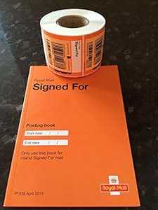 ROYAL MAIL SIGNED FOR RECORDED DELIVERY BOOK PLUS 100 SIGNED FOR LABELS: Amazon.co.uk: Office ...