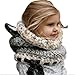 Tonsee® Winter Wool Knitted Fox Hats Baby Girls Shawls Hooded Cowl Beanie Caps (Grey)