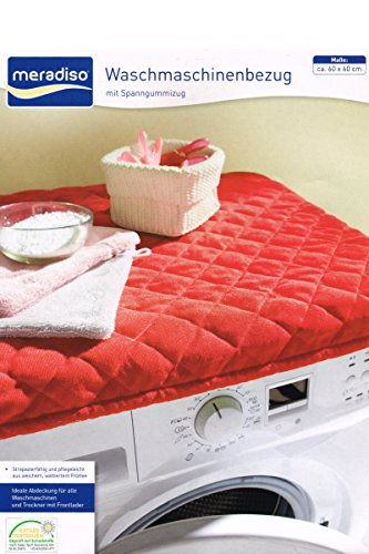 Preisvergleich Produktbild Meradiso® Waschmaschinenbezug 60x60 Trockner Schonbezug Rot