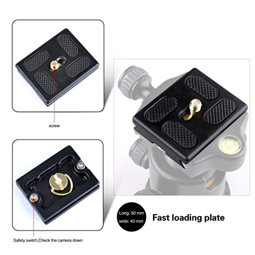 AFAITH profesional trípode para cámara monopié y cabezal de rótula y zapata rápida para cámara réflex Canon Nikon Pentax Sony Trípode TM016