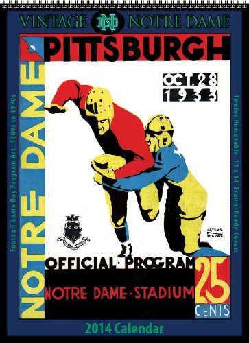 Notre Dame Fighting Irish 2014 Vintage Football Calendar by Asgard Press (2013-08-01)
