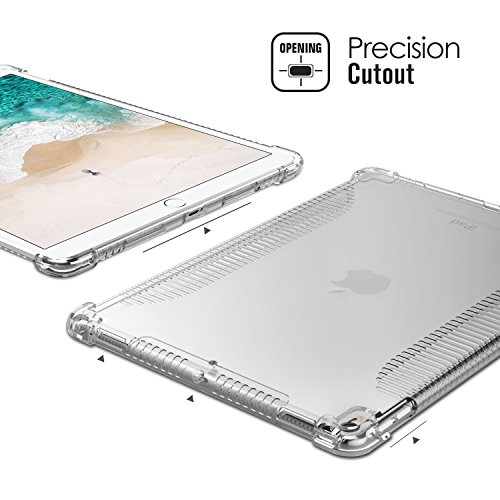 MoKo Hülle für iPad Pro 10.5 Zoll 2017 – Soft Flexible TPU Kristall Klar Schale Schutzhülle Stoßdämpfung Crystal Case Cover Durchsichtig für Apple iPad Pro 10.5 Tablet, Transparent - 4