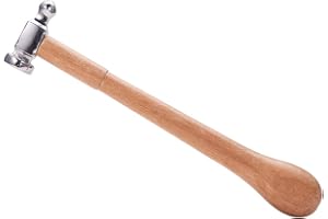 BENECREAT 1lb Jagen Hammer Schmuckherstellung Hämmer mit bequemem Holzgriff für die Schmuckherstellung, 25cm lang, 5.7cm breit