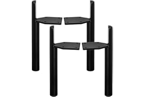 Tchosuz 6 inch / 15cm Metal Furniture Legs, Pack of 4 Mid Century Modern Side-Mounted Tapered Replacement Feet for Home DIY Projects Sofa Couch Ottoman TV Stand