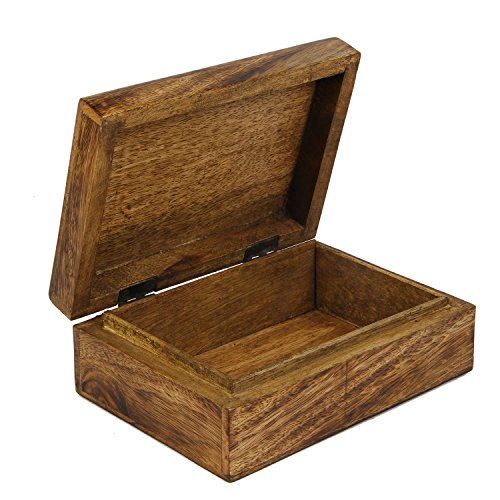 Box Holz geschnitzt icrafts/Holz jewelry box/Schmuckkästchen/Andenken/Aufbewahrungsbox - 3