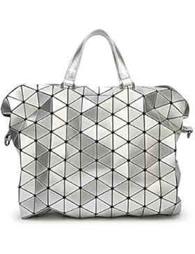 Aktentasche Frauen Tasche Handtasche Geometrische Tasche Cross-Body-Bag PU große Kapazität Neue Stilvolle Falten