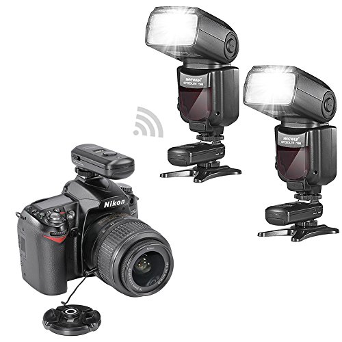 Neewer   PRO flash i-TTL pour NIKON D7100 DSLR D7000 D5300 D5200 D5100 D5000 D3200 D3100 D3300 D90 D800 D700 D300 D610 D300S D600 D3 D4 D3S D3X D200 N90S F5 F6 F100 F90 F90X D4S D SLR Comprend  2 Auto-Focus Flash   D  clencheur sans Fil  1 Emetteur  2 R  cepteurs    N1-N3-Cord   Cord C  bles   2 Dur   2 doux flash Diffuseurs  Autres