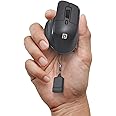 Portronics Toad Mino Rechargeable Bluetooth Mouse with Small Compact Size, Dual Wireless (Bluetooth + 2.4 GHz), Multi-Device Pair, Adjustable Sensitivity, for Laptop, PC, Tablet, Smartphone (Black)