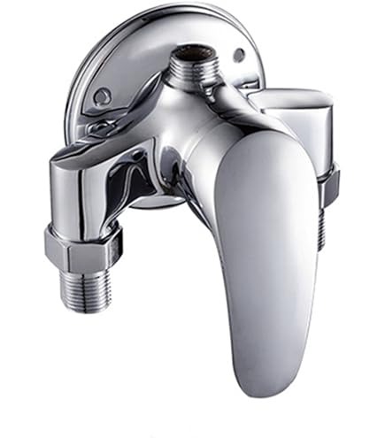 Miscelatore Doccia A Parete In Ottono Cromato | Valvola Manuale | Per Bagno | Facile Installazione | Finish Cromato - Foto 9