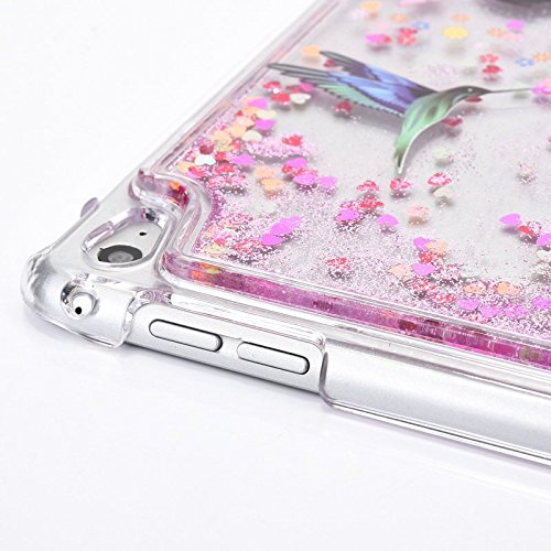 Voguecase® für Apple iPad Mini 4 hülle, Flüssig Fließende Sparkly Bling Glitzer Treibsand Quicksand (Harte Rückseite) Hybrid Hülle Schutzhülle Case Cover (Liebe Treibsand/Mädchen im bunten Kleid) + Gratis Universal Eingabestift - 5