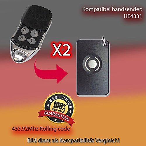 Preisvergleich Produktbild X2 KOMPATIBEL MIT HE4331 HANDSENDER ERSATZ