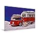 Produktbild Premium Textil-Leinwand 120 cm x 80 cm quer, Ein Motiv aus dem Kalender Der VW LEGO Bulli und seine Kumpels | Wandbild, Bild auf Keilrahmen, ... Leinwand, Leinwanddruck (CALVENDO Hobbys)