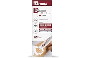 Dermovitamina Prurito Insetti - Trattamento contro Prurito da Punture - Dopo Puntura Zanzare, Tafani, Api, Vespe - Antizanzare Bambini - Rapido Sollievo - Senza Cortisone - Dopopuntura Zanzare - 15ml