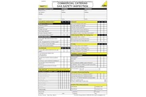 CP UK COMMERCIAL CATERING ENGINEERS GAS SAFETY INSPECTION CERTIFICATE PADS 25 SET BOOK