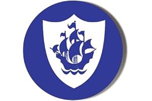 Gift Insanity BLUE PETER BADGE BLUE BACKGROUND 38mm Small Novelty Badge