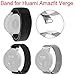 Produktbild htfrgeds Unisex Edelstahl Uhrenarmband Milanese Mesh Metallarmband with Spring Bars Tools Unisex Mesh Edelstahl Uhrenarmband Doppel-Druckknopf Schnalle Mailänder Metallarmband (Silber)