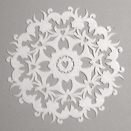 EFCO Schablone Ornament 2/1 Design, Kunststoff, transparent, 15 cm