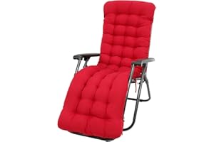 DEUSON Poduszki na leżaki, poduszka na ławkę, na zewnątrz, na patio, antypoślizgowa poduszka na leżak, poduszka na ławkę, do ogrodu, na patio, plażę, wysokie oparcie, fotel relaksacyjny (bez krzesła)