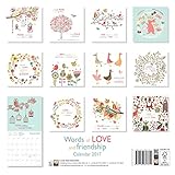 Image de Words of Love and Friendship wall calendar 2017 (Art calendar)