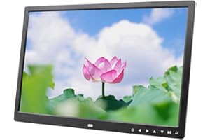 Digital Photo Frames Lettore pubblicitario da Parete da 17 Pollici, Cornice per Foto Elettronica ad Alta Definizione con Pulsanti a sfioramento, Supporto per Riproduzione Video 1080 (con Telecomando)
