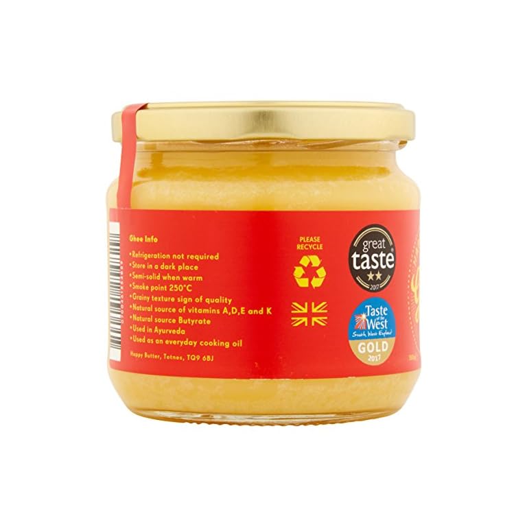 Happy Butter Organic Ghee 300g ★ Ghee Butterschmalz (geklärte Butter ...