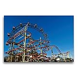  Calvendo Premium Textil-Leinwand 75 cm x 50 cm quer, EIN Motiv aus dem Kalender Wiener Wurstelprater - Vergnügungspark und Freizeitparadies  Wandbild, Bild Leinwand, Leinwanddruck Orte Orte