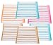 Grabbery White color with stripe Soft cushion cotton handkerchief for Ladies/Gals/Kids [Pack of 6 PCS] RS.279.00